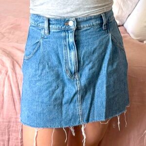 Free People Denim Mini Skirt